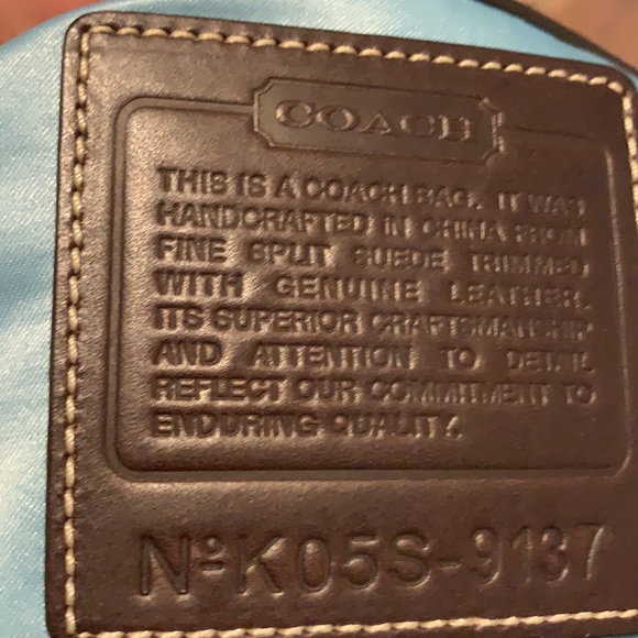 Coach Daphne Suede & Leather Satchel - Picture 5 of 7